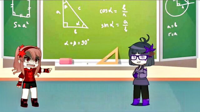 gacha, gacha club, #gacha - futa teacher threesome