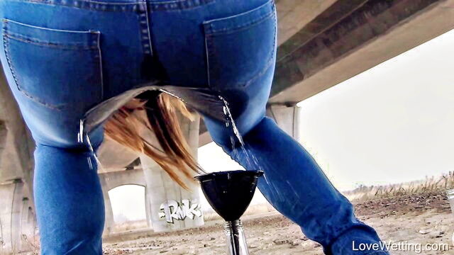 public nudity, piss, love wetting - jessica bell jerry can