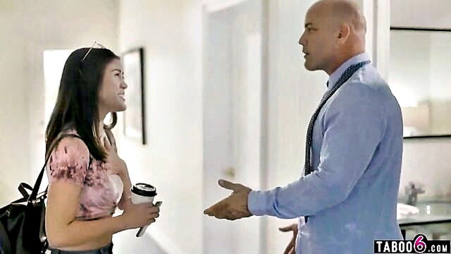 stepdaughter, teen, highdefinition - instructive stepfathers speech leads to stepdaughters arousal in highdefinition video