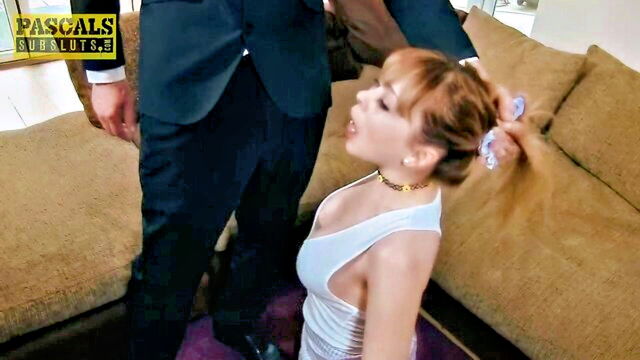 maledom, rough, slut - cherry english big tits ride