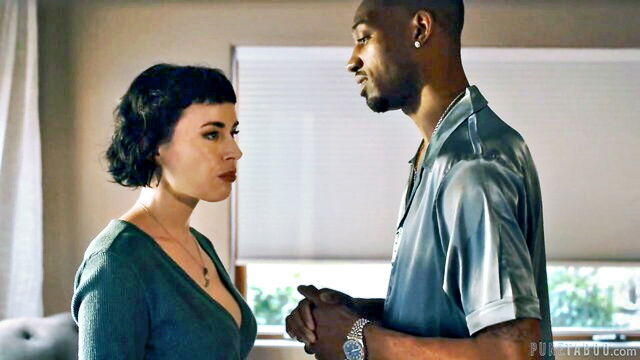 mmf, threesome, milf - short hair olive glass big cock