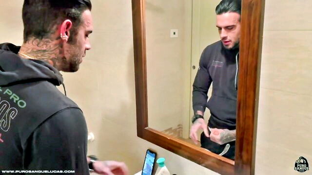 inked girl, big butt, cheating wife - best friend gets fucked while her hubby is working