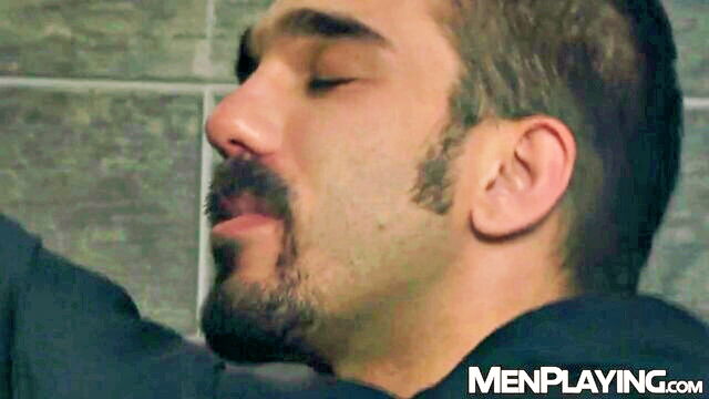 suit, menplaying, executive - security guard ass breed Jake Bolton