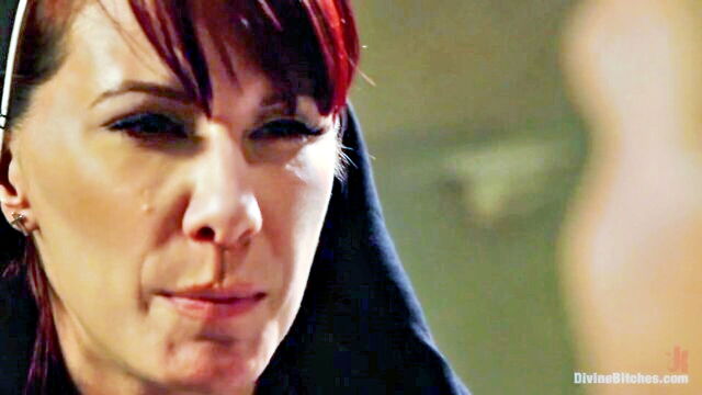 anal, discipline, doggystyle - redhead nun flogging