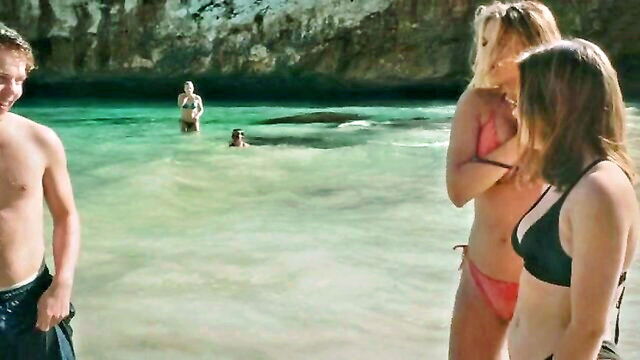 hot, on the beach, beach scene - bikini beach scene sophia munster