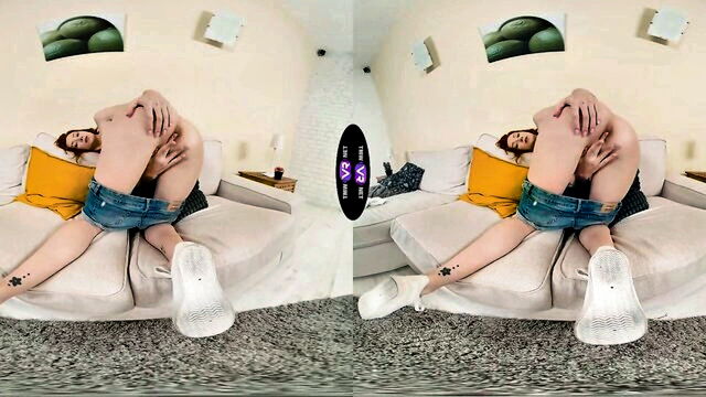 teen, solo girl, redhead - cherry candle vr solo