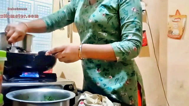 amateur, indian, homemade - indian kitchen MILF sex