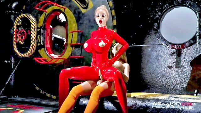 futanari, futa, animation - latex futanari factory