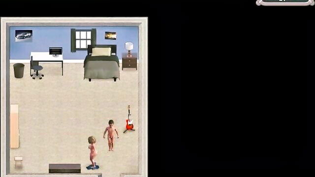 animation, big boobs, anime - stepmom and stepsis sex game