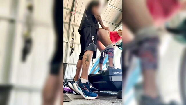 milf pussy, milf porn, redhead - sex interrupting workout