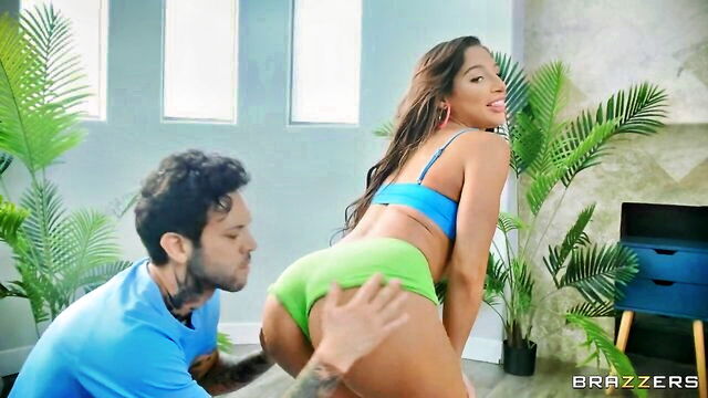 abella danger - abby danger oiled ass yoga