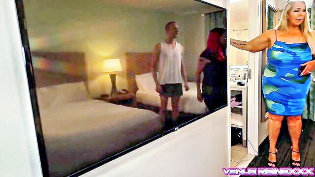 bbw, amateur, deepthroat - college guy rents milf lesbian apartment