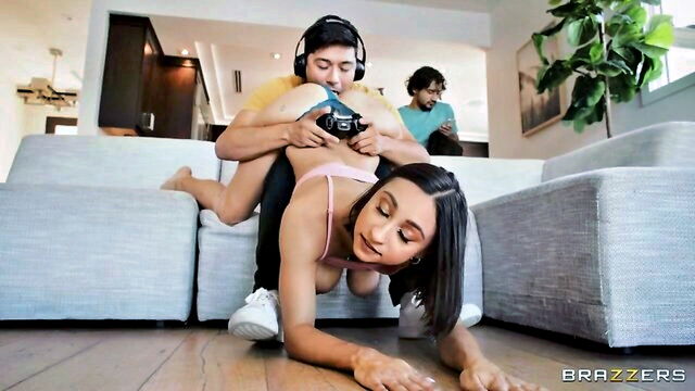 foot, football, hat - hot partner filling sons mom with cum