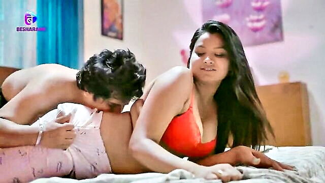 amateur, mature, indian - amateur couple indulges in passionate spooning and sensual breast fondling