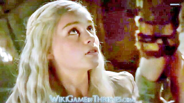 Emilia Clarke, Drogo - emilia clarke in explicit sex scenes as daenerys targaryen and khal drogo in game of thrones