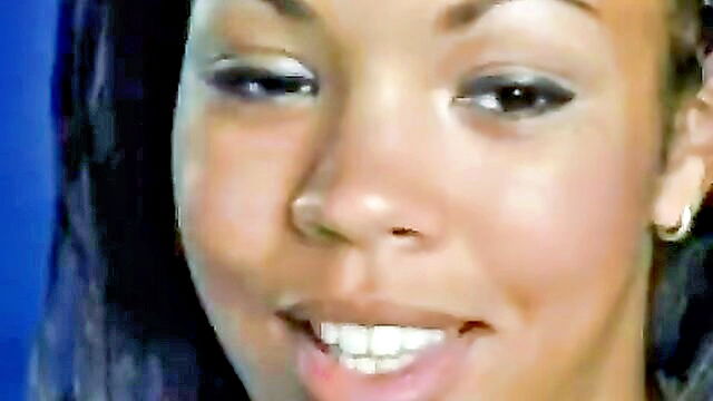 ebony, young, hot - young black woman has sex with older man