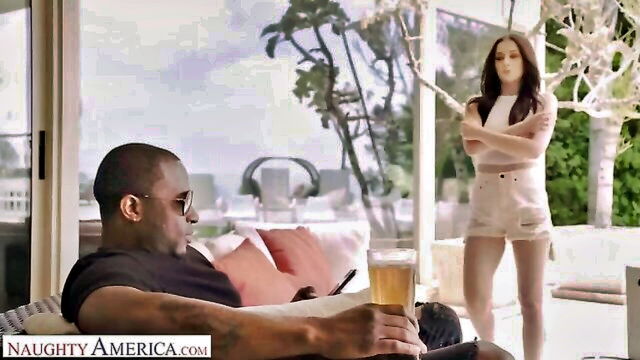 cumshot, cum, big cock - danni rivers interracial pussy