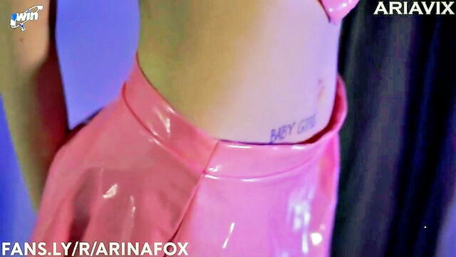 Pink - stockings cock sucking video