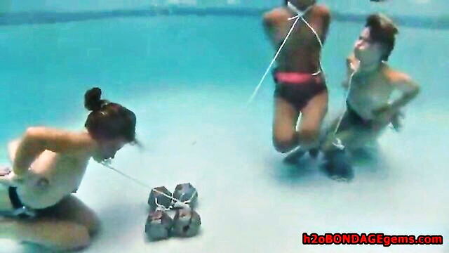 drowning, h2ogems, bondage - bdsm water bondage