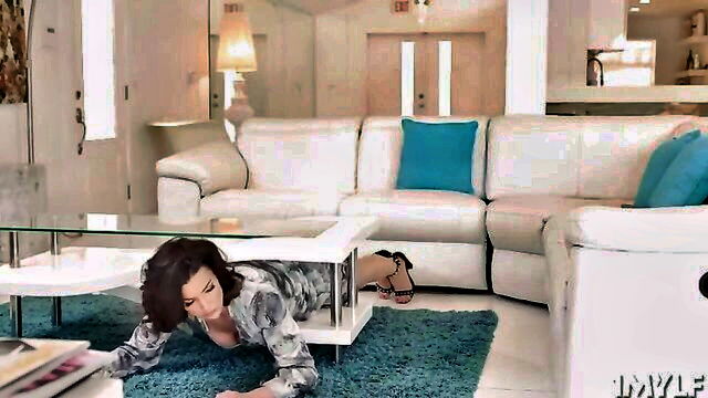 horny brunette, hot milf, dirty brunette - sexy brunette doggy style sex