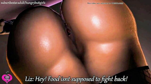 animated, anal vore, vore - donnas vore dilemma