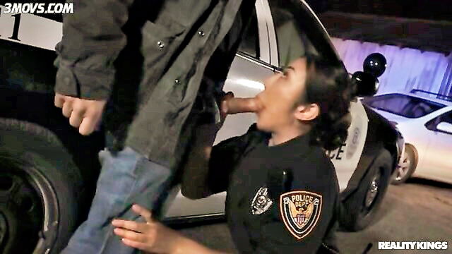 mick blue, nicole doshi - officer nicole doshi cock sucking