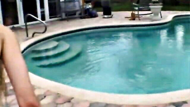 skinny blonde pool dril : Street Blowjobs