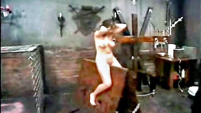 amateur, pain, bondage - curly blonde pussy torture