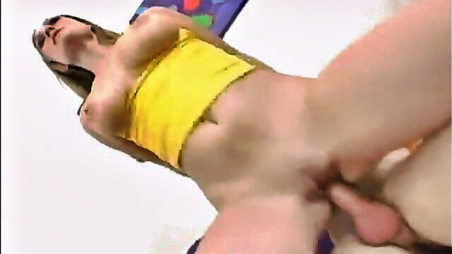 woman riding purple bed : Busty And Real