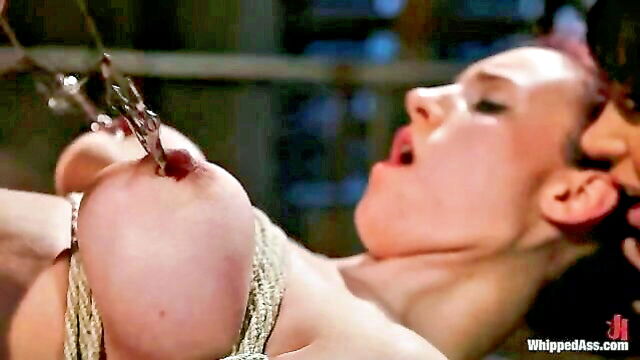 busty, rough sex, bound - lesbian domination fisting