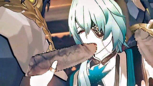 gays, cartoon, big cock - honkai star rail porn