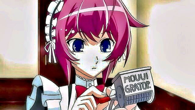 anal, hardcore, cumshot - young boy transformed into a maid in hentai video
