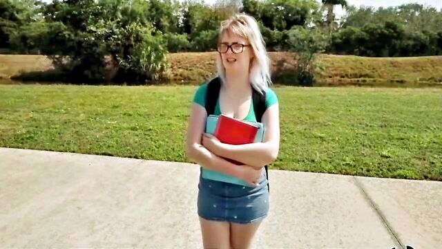 ebony, big cock, bbw - nerdy white girl takes big ebony cock