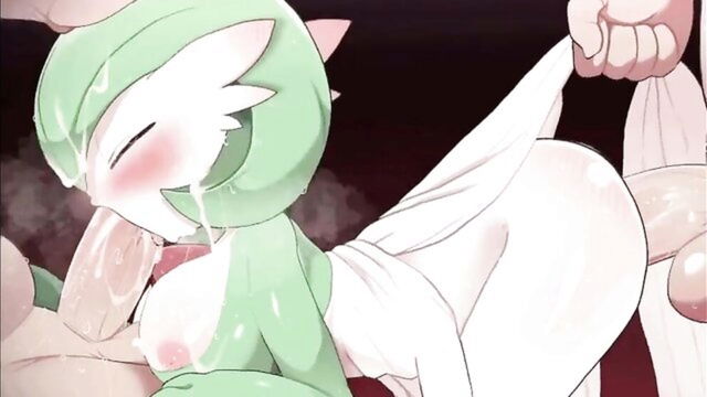 akane (parodius), kitty pryde (x-men), dolphin - gardevoir 3 fan art