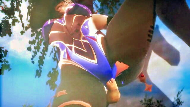 hentai, ass, big tits - genshin mona balls drill