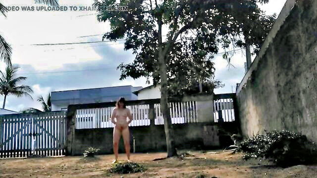 casal fatal - hairy brazilian ass outdoor