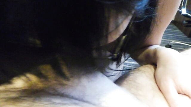 asian, rough, asian deepthroat - nerdy teen deepthroat blowjob