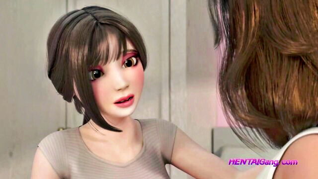 beautiful, beautiful girl, creampie - 3d shemales double cock