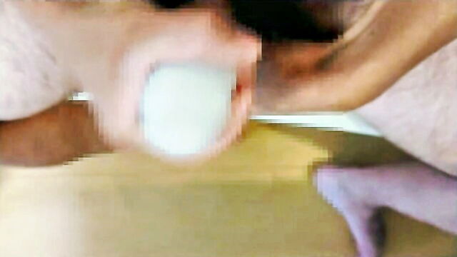 gay pocket pussy, artificial vagina, オナホール - egg tenge handjob video