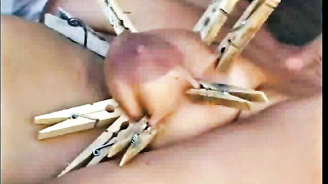 milf, bdsm, bondage - husband fucks his wife in the desert