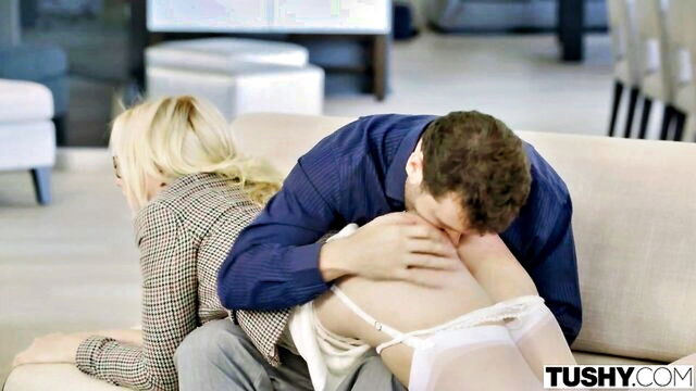 pussy licking, stockings, old and young - old and young doggy style action