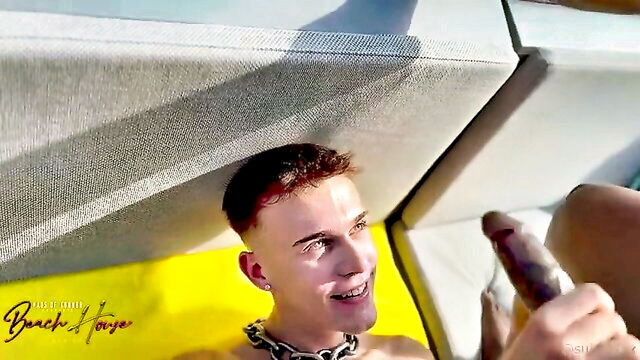 action, black, bareback - public black and white oral action