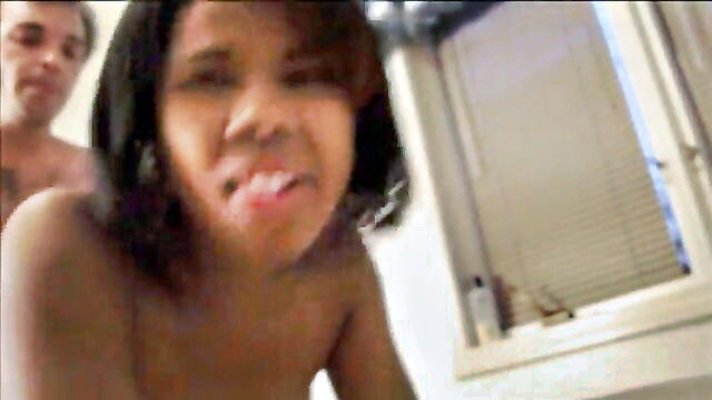 porn video, hard on, ebony - rachel starr daybed action