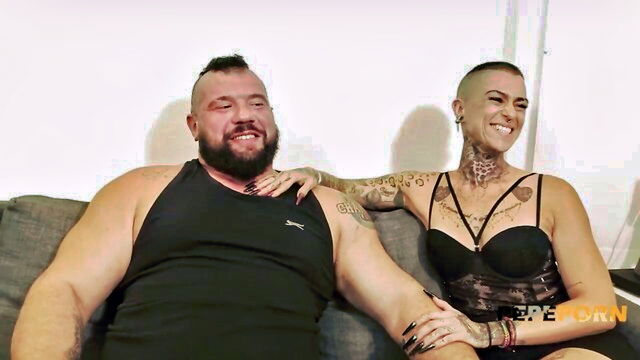 reality, lingerie, spanish - spanish hunk fucks his goth wife