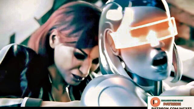 babes, big cock, big tits - hottest 60fps animation