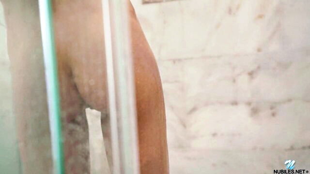 solo girl, shower, solo - nude shower masturbation