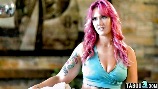 hot MILF with big ass fucks her stepson