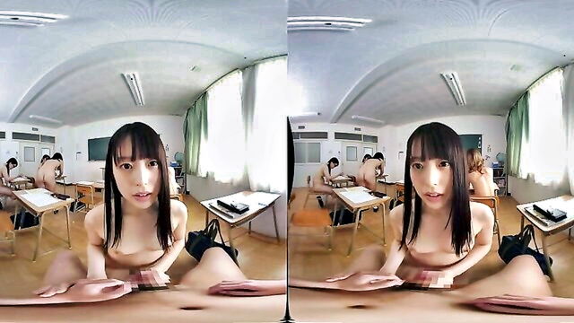 pov porn, students, japanese - asian vr sex