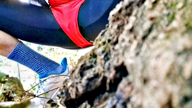 peeing, amateur, fetish - spandex pee video