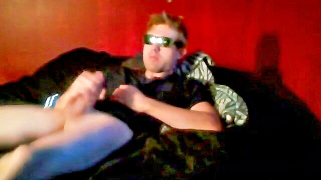 masturbation, wanking, webcam - jerking off in bed